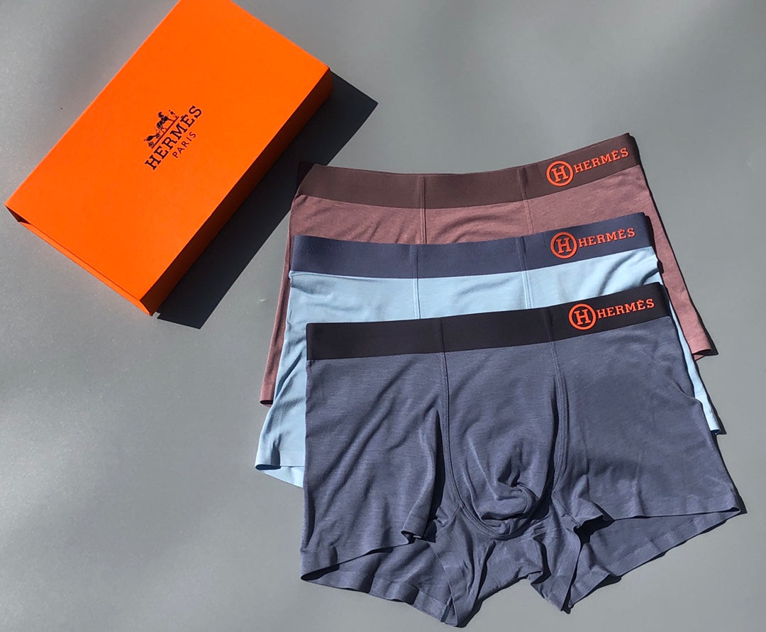 Hermes copper waist wordmark trunks, image 2