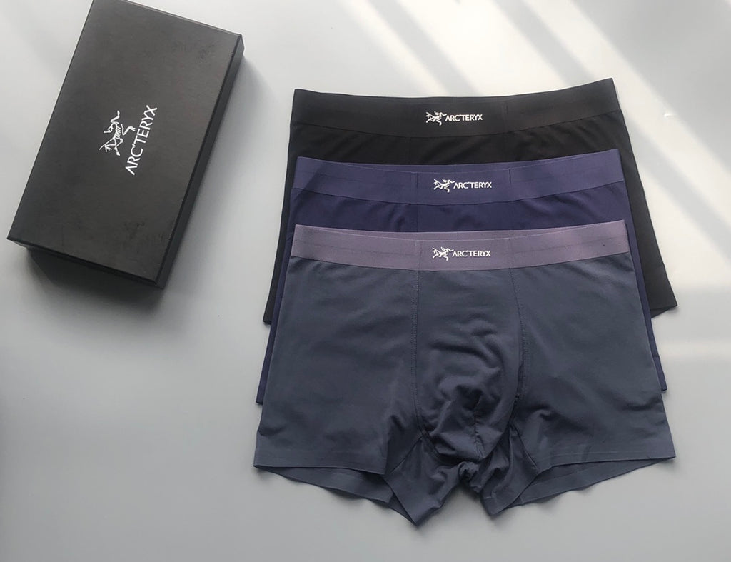 Arcteryx dark neutral waist wordmark boxer briefs - view 3