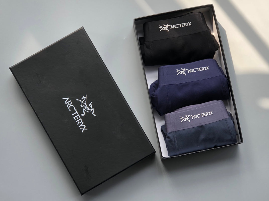 Arcteryx dark neutral waist wordmark boxer briefs - view 1
