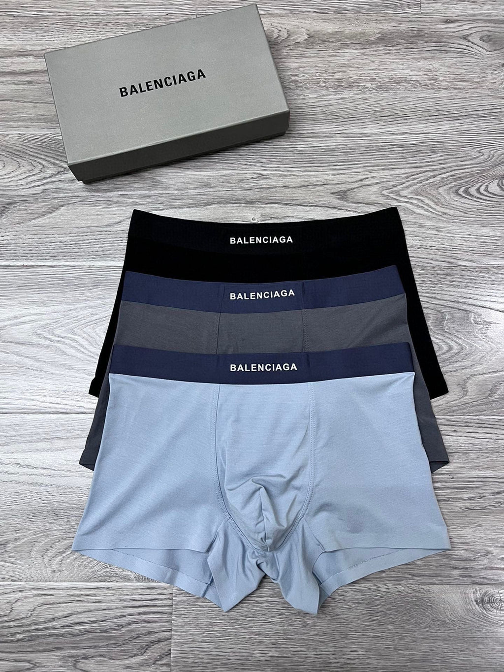 Balenciaga solid lettered waist boxer briefs - view 1