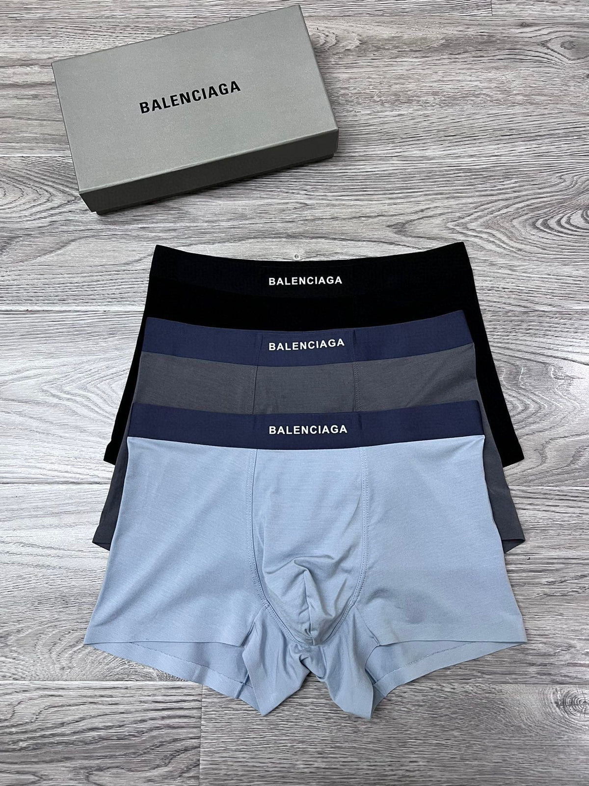 Balenciaga solid lettered waist boxer briefs - view 1