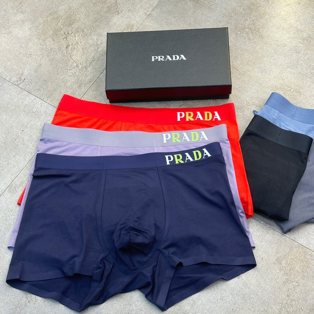 Prada colorful lettered waist boxer briefs - view 3