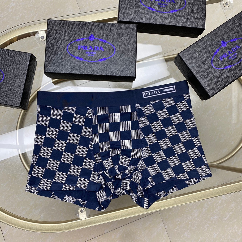 Prada checkerboard waist label boxer briefs - view 8