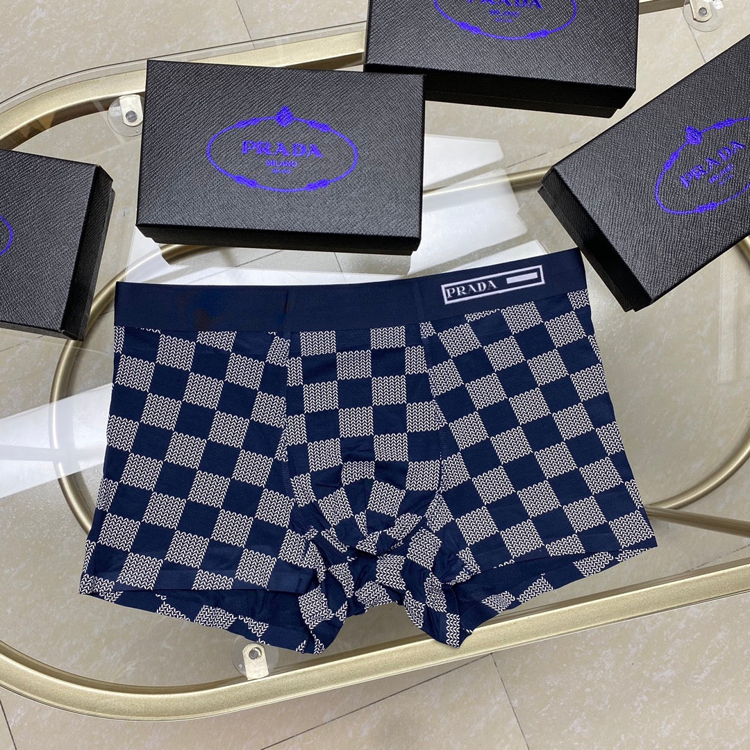 Prada checkerboard waist label boxer briefs - view 8