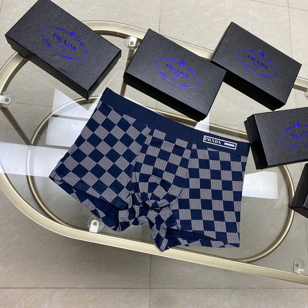 Prada checkerboard waist label boxer briefs - view 5