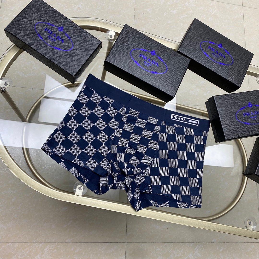 Prada checkerboard waist label boxer briefs - view 5