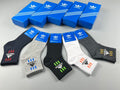 Adidas Striped Graphic Crew Socks - Boxed Set of 5 Pairs - image 1