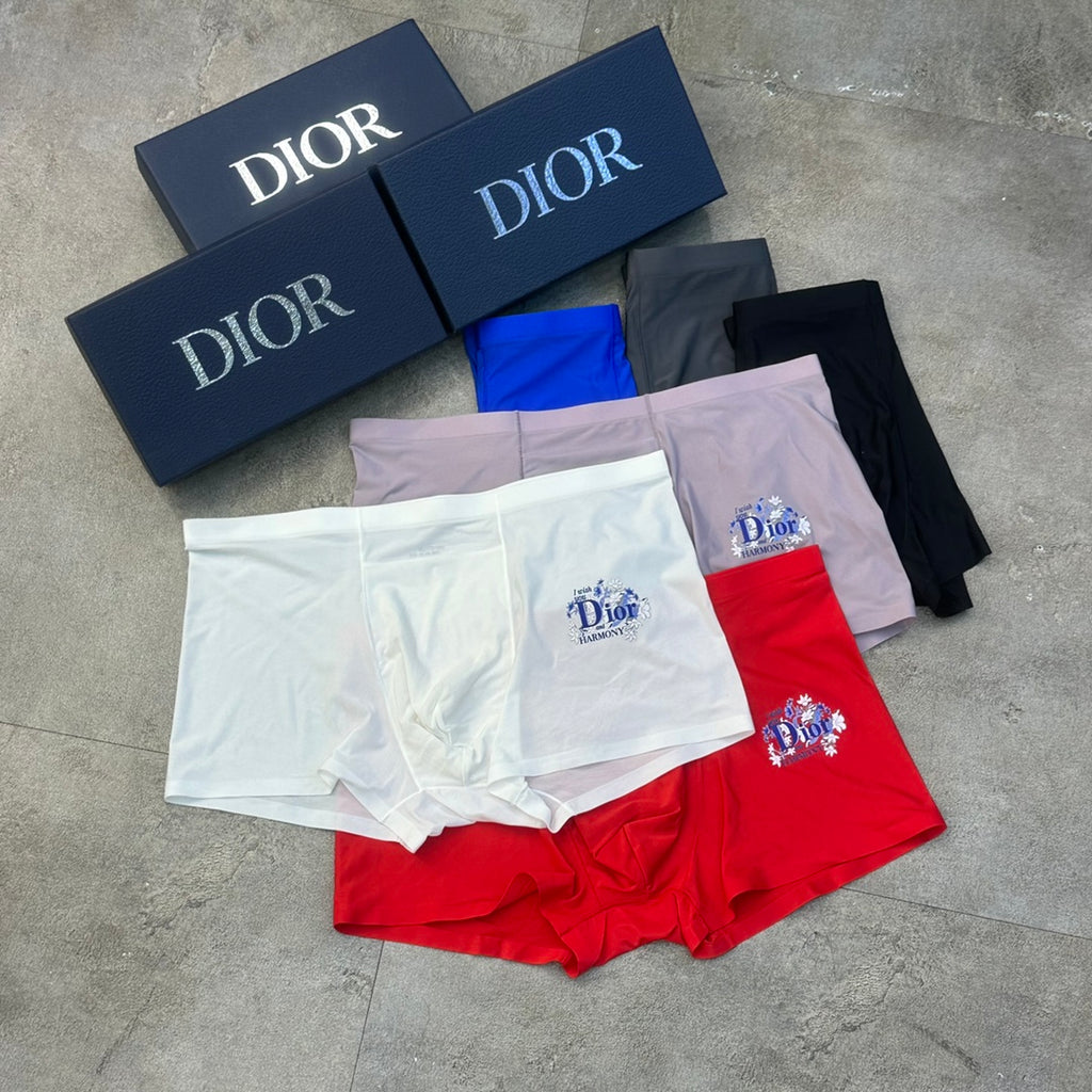 Dior floral letter accent boxer briefs - view 1