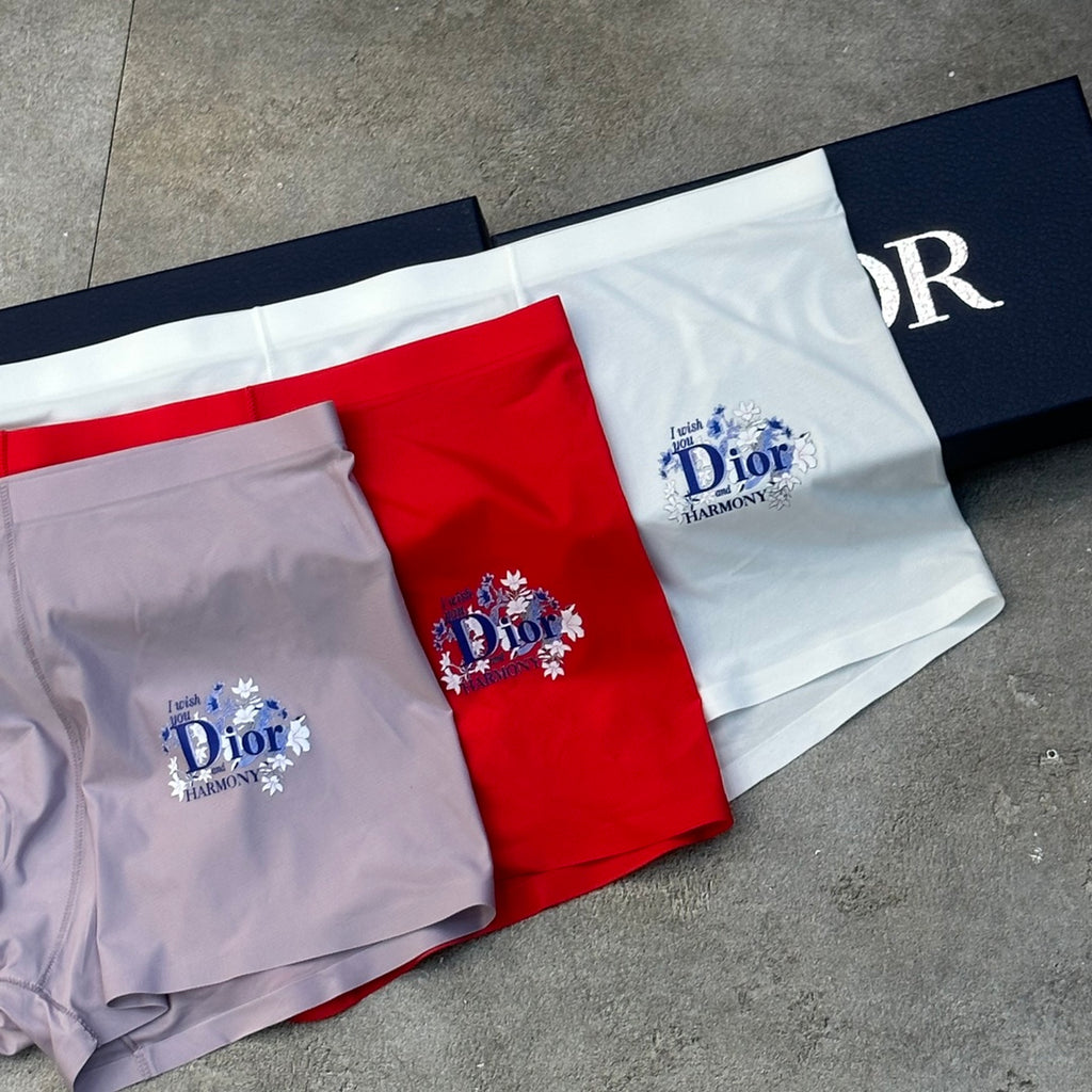Dior floral letter accent boxer briefs - view 3