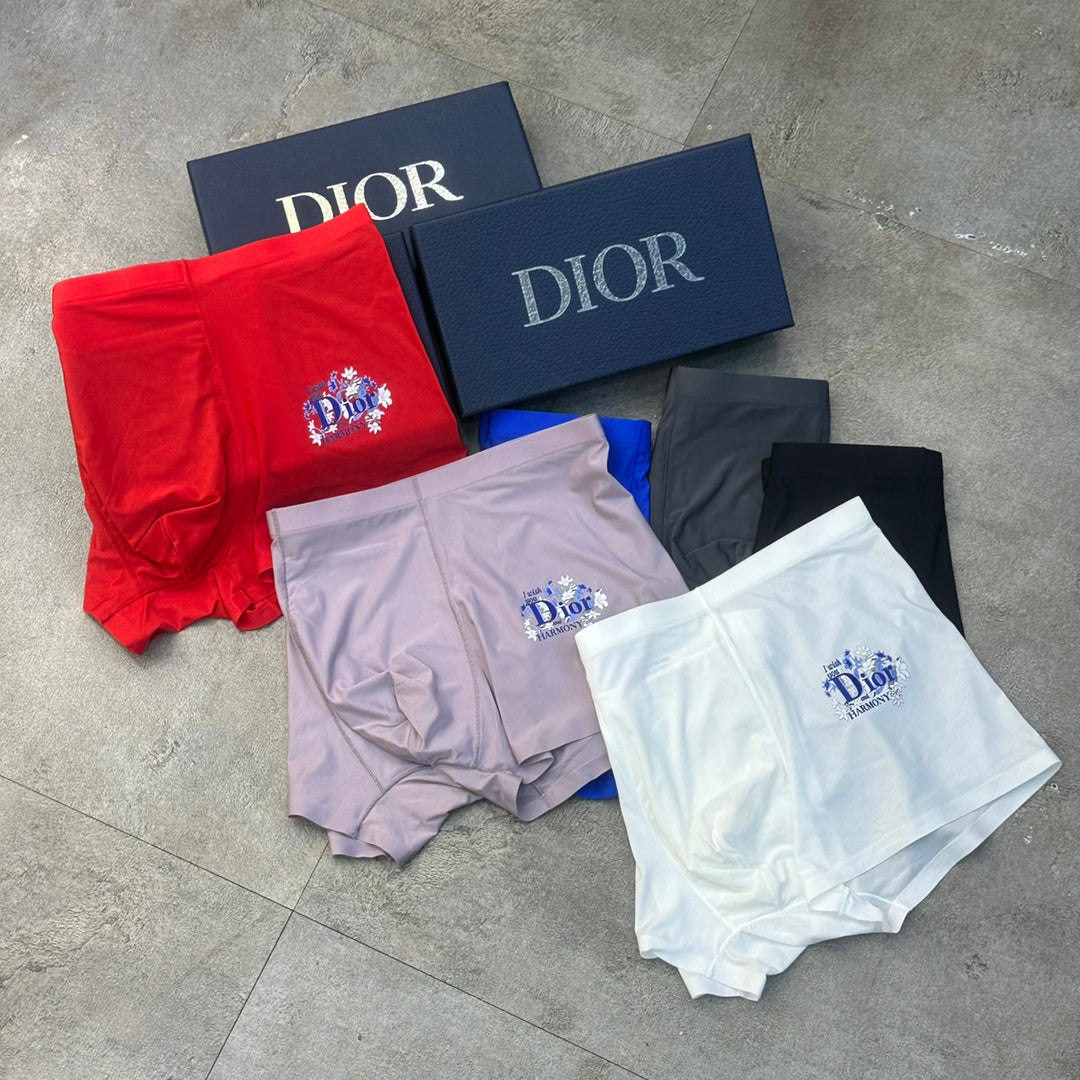Dior floral letter accent boxer briefs - view 7