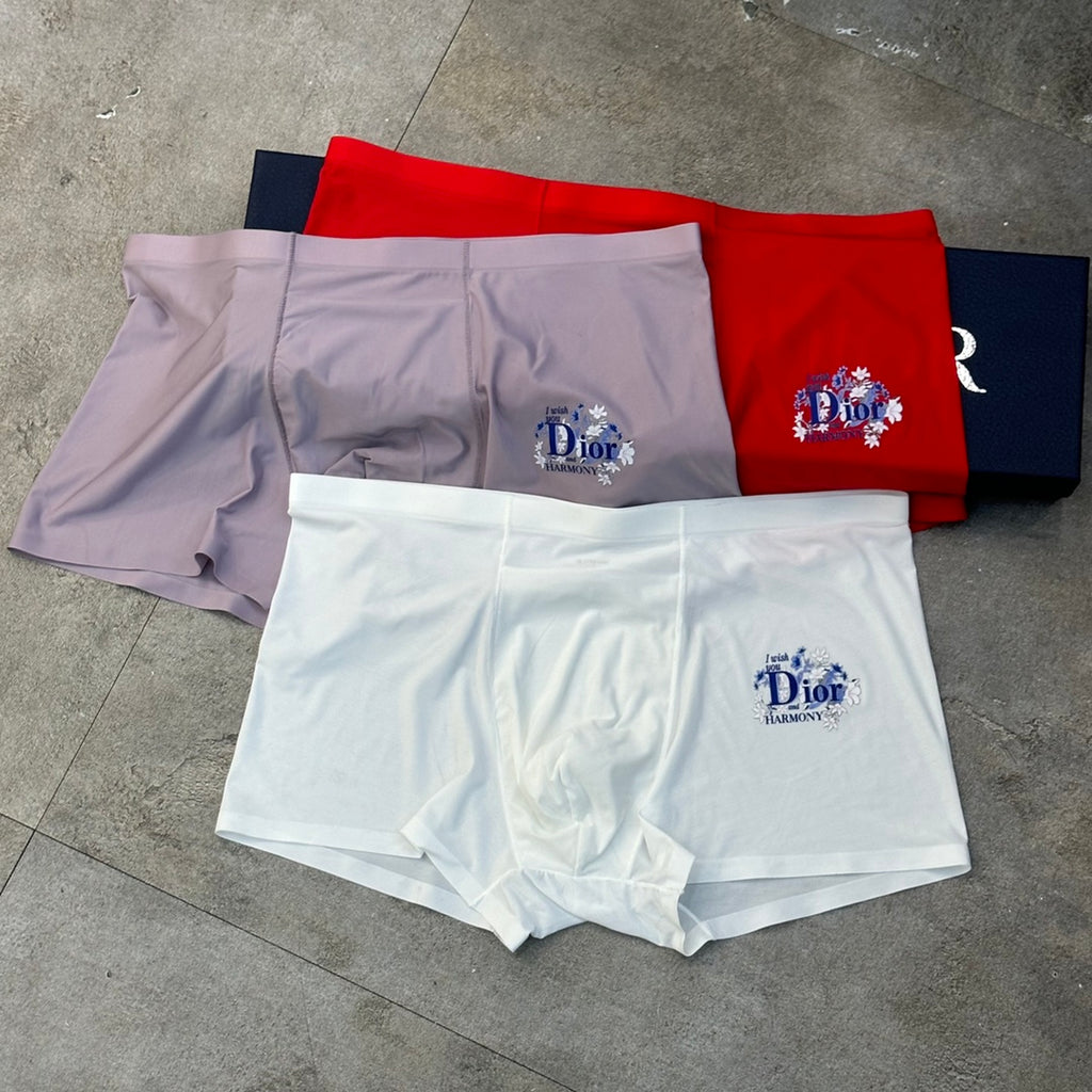 Dior floral letter accent boxer briefs - view 2