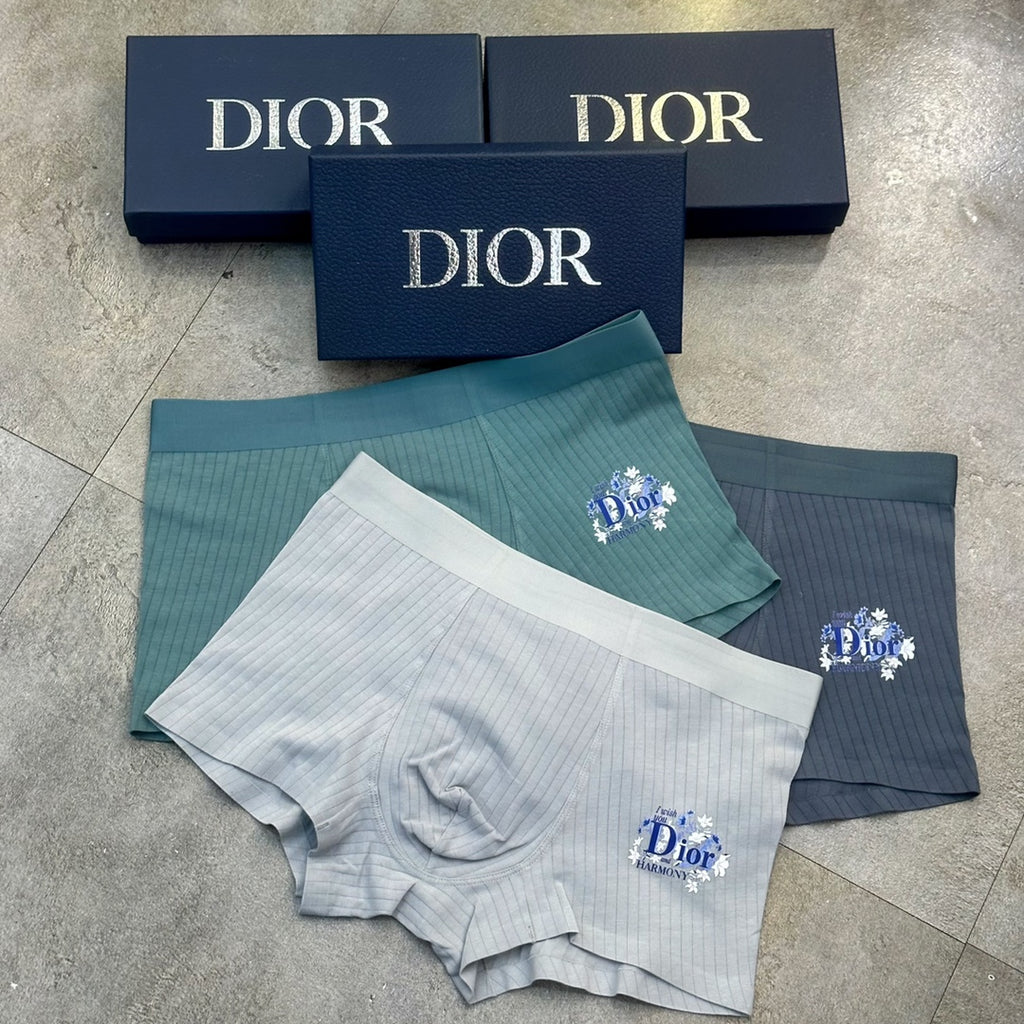 Dior floral side wordmark boxer briefs - view 3