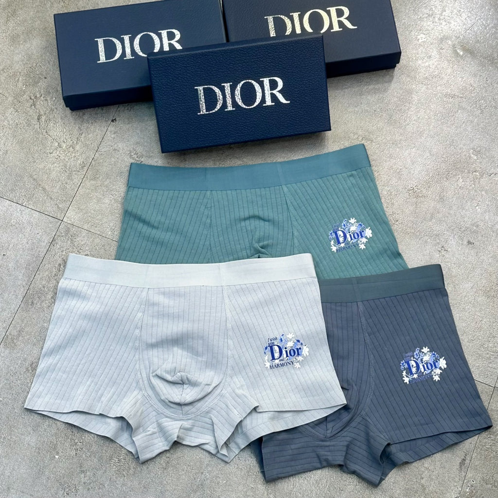 Dior floral side wordmark boxer briefs - view 1