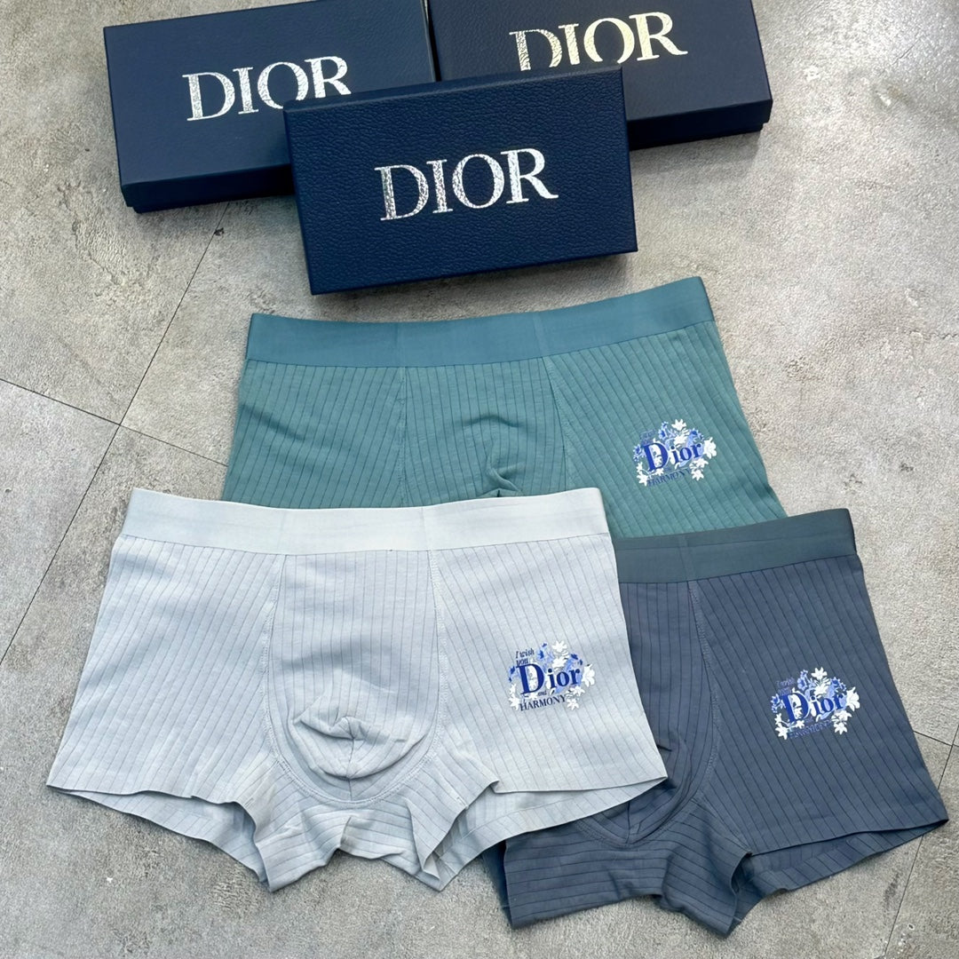 Dior floral side wordmark boxer briefs - view 1