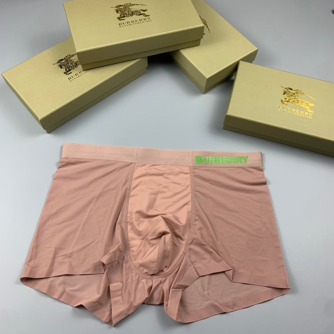 Burberry gray bright green wordmark boxer briefs - view 2