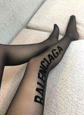 Balenciaga vertical lettering pantyhose - view 1