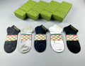Gucci Ankle Socks - wide check-pattern bands across the foot - image 1