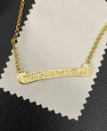 Chrome Hearts Gold-Tone Lettered Bar Necklace - album image 1