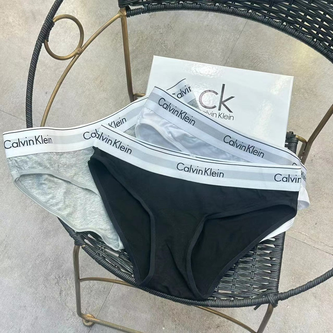 Calvin Klein White Logo Band Women's Briefs - 3-Piece Pack - image 11