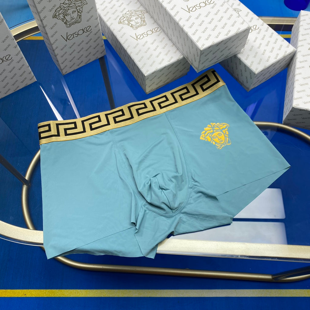 Versace gold greek key band boxer briefs - view 4