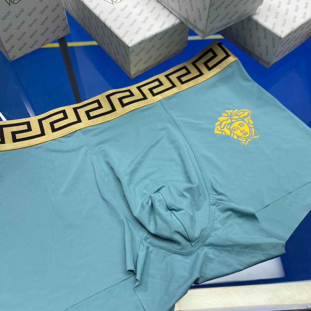 Versace gold greek key band boxer briefs - view 7