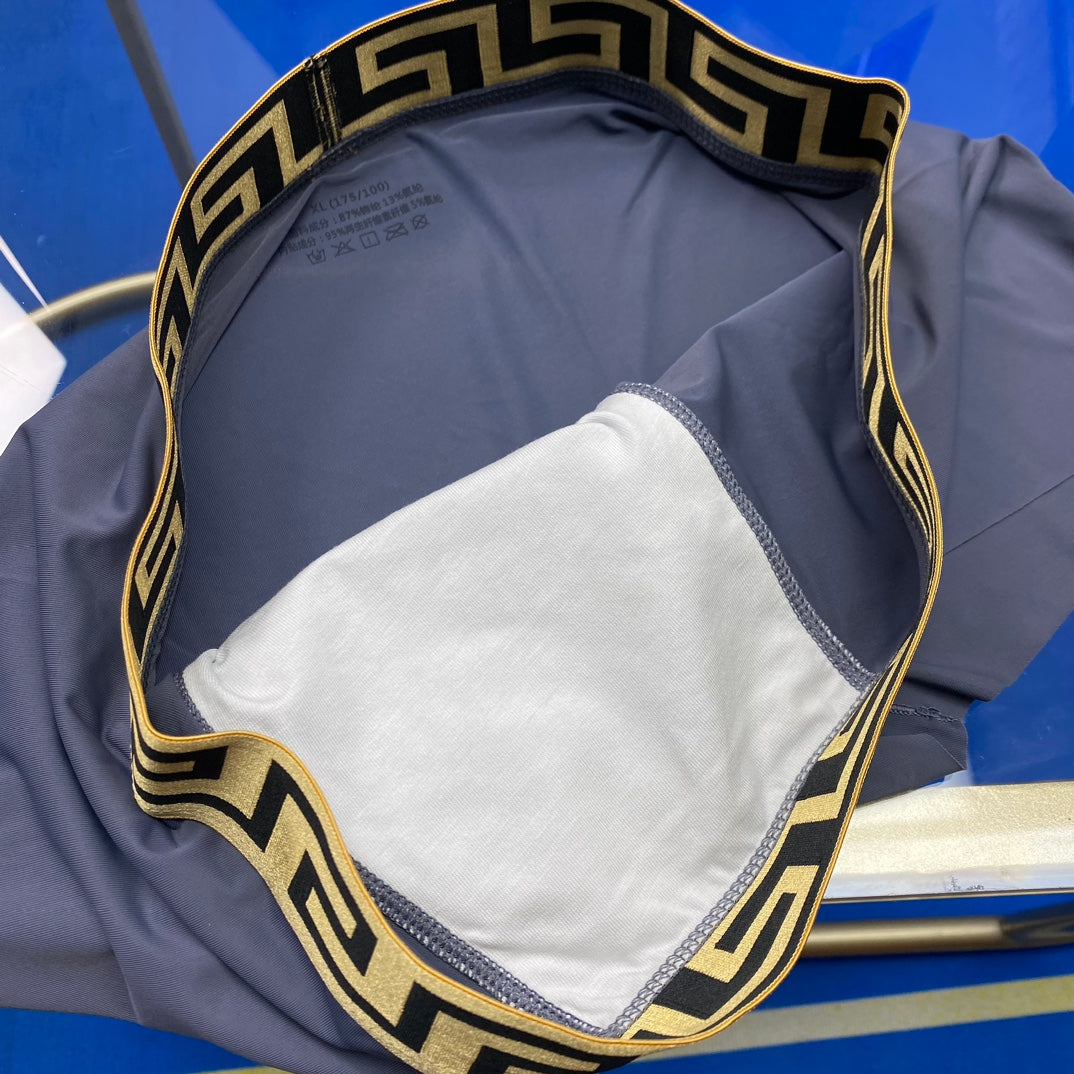 Versace gold greek key band boxer briefs - view 9