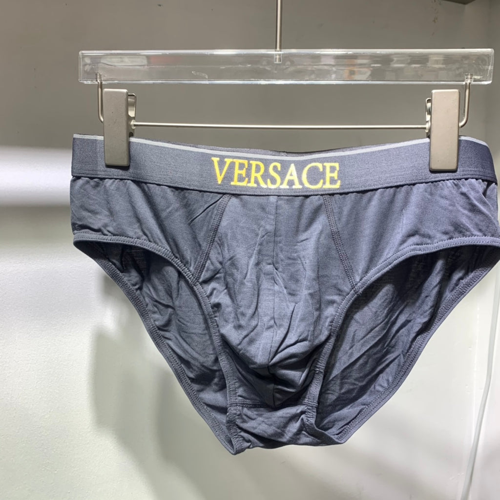 Versace navy lettered waist briefs - view 2