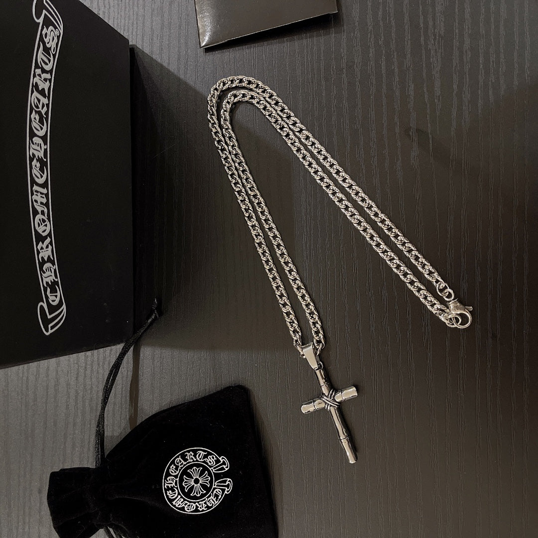 Chrome Hearts Long Straight Cross Necklace - album image 8