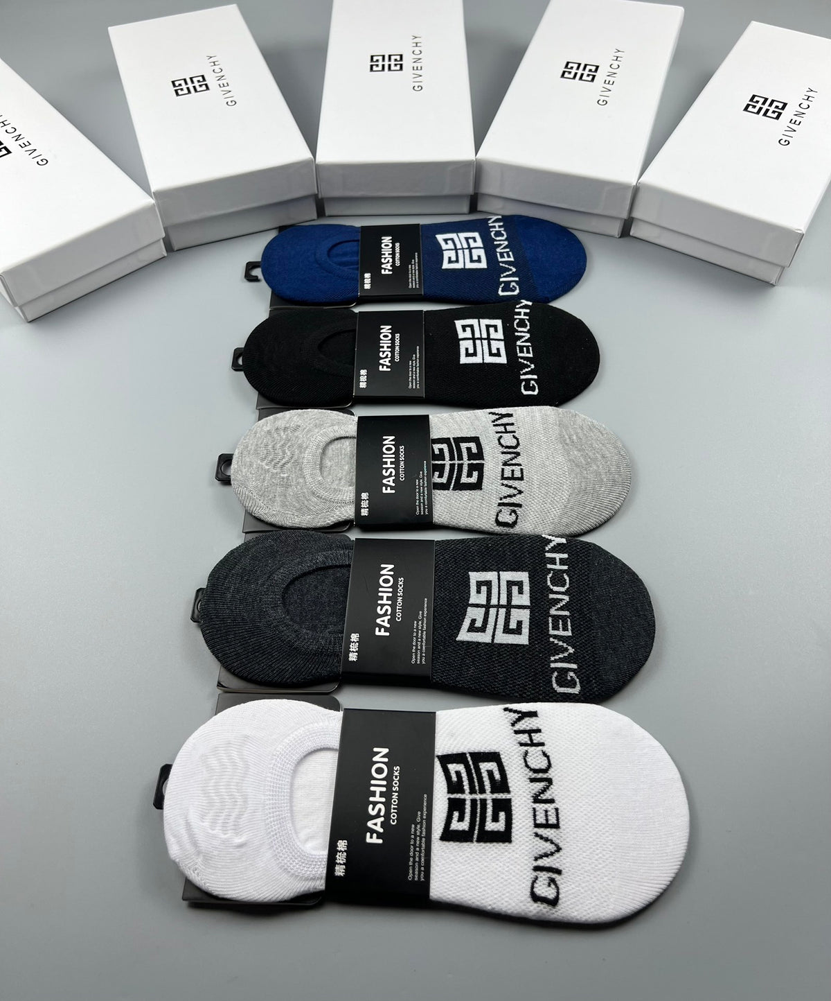 Givenchy bold letter low cut ankle socks - view 9