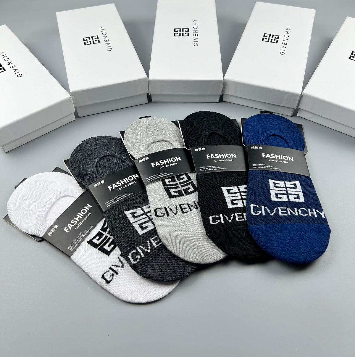 Givenchy bold letter low cut ankle socks - view 8