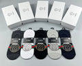 Versace striped medusa band ankle socks - view 1