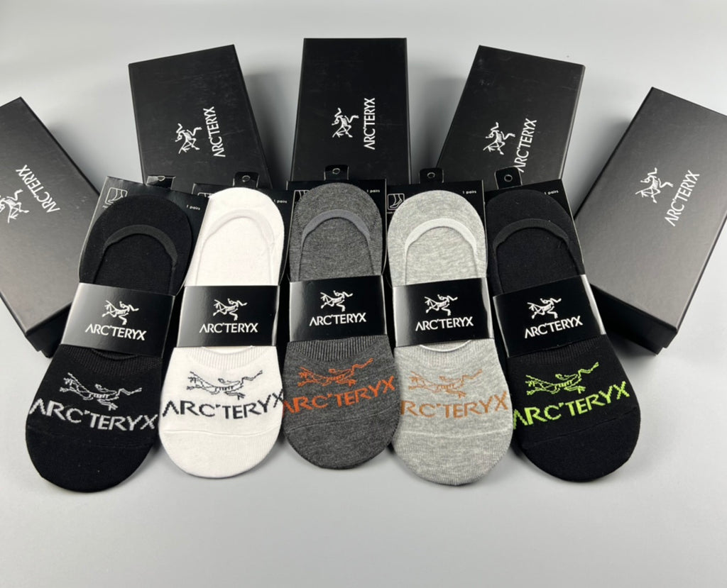 Arcteryx low cut white lettering ankle socks - view 7