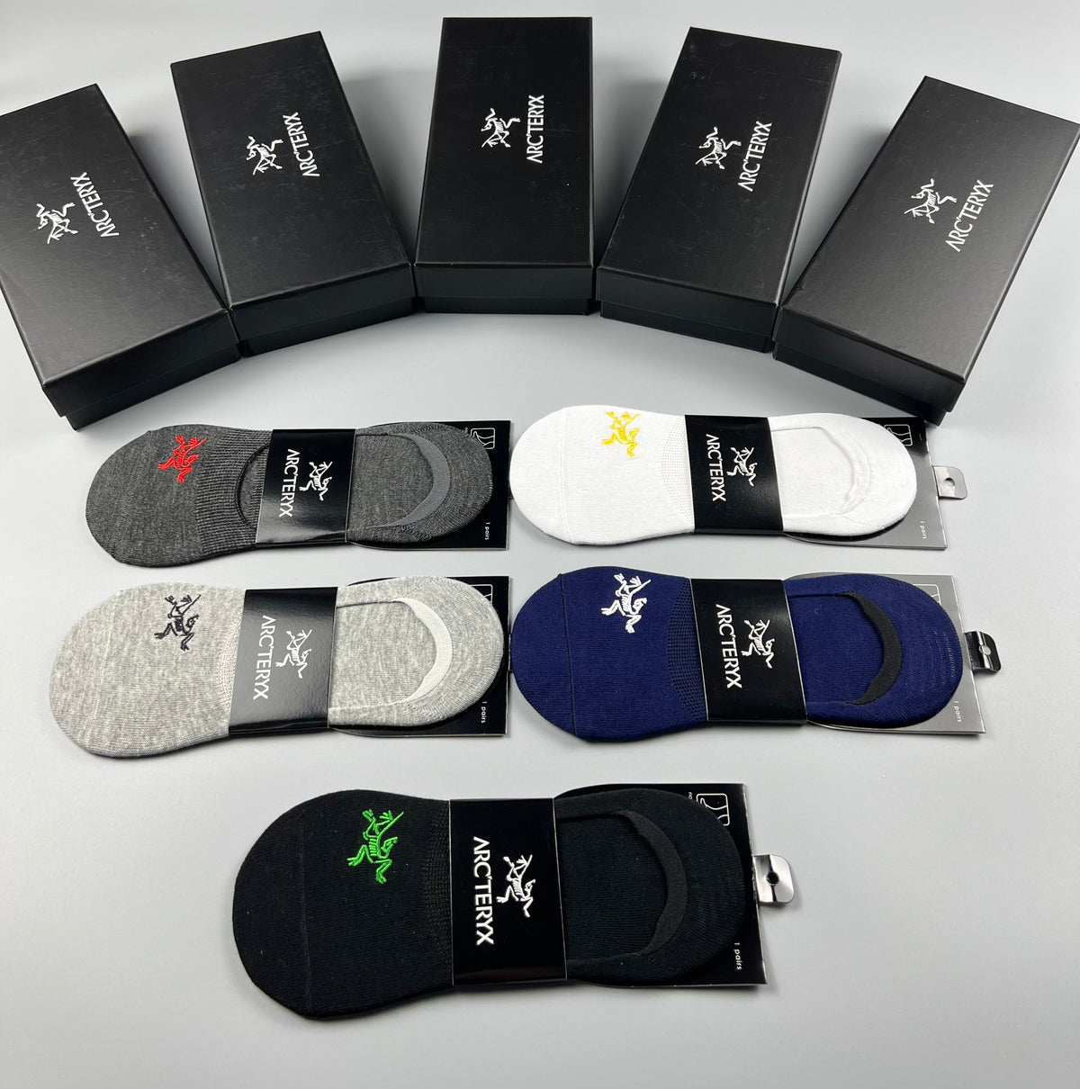 Arcteryx low cut contrast bird ankle socks - view 9
