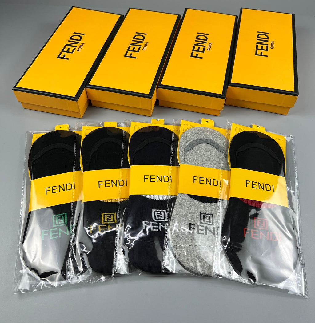 Fendi minimal ff front ankle socks - view 2