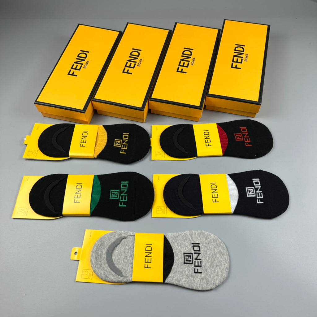 Fendi minimal ff front ankle socks - view 7