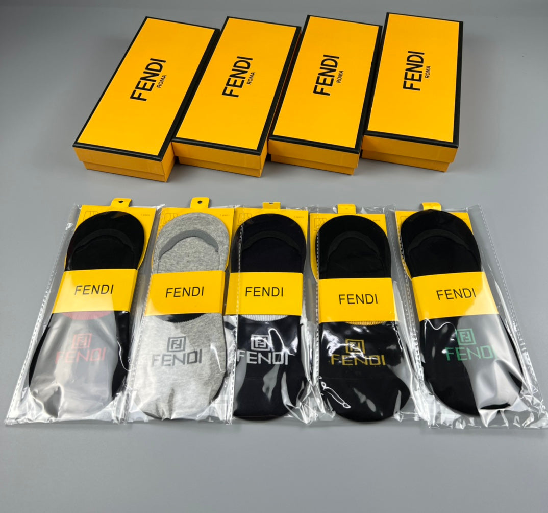 Fendi minimal ff front ankle socks - view 1