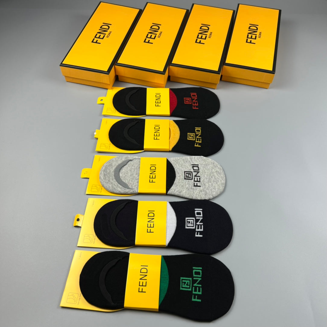 Fendi minimal ff front ankle socks - view 9
