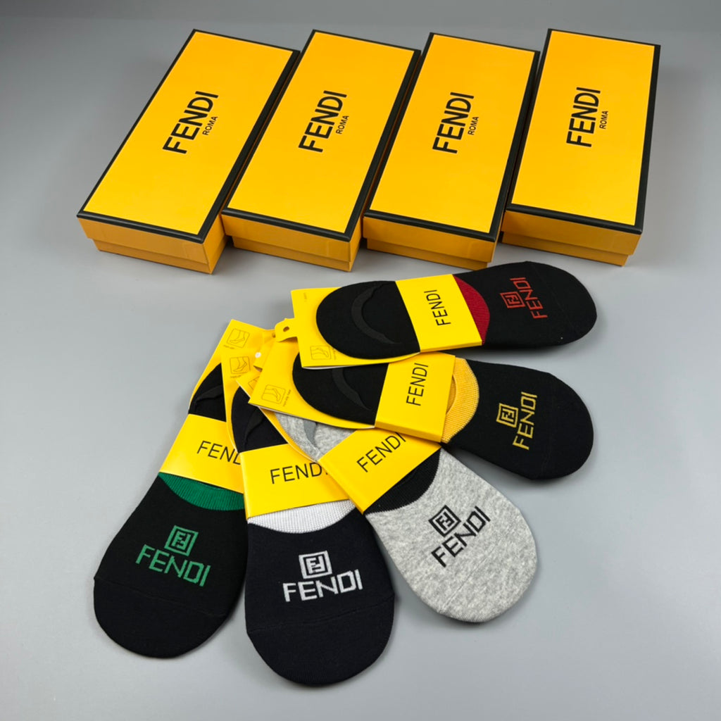 Fendi minimal ff front ankle socks - view 8