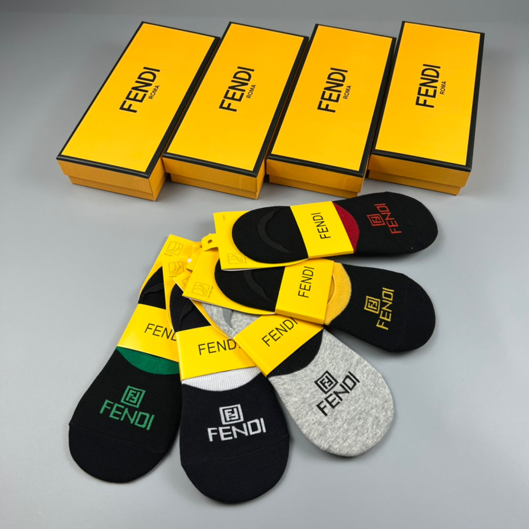 Fendi minimal ff front ankle socks - view 8
