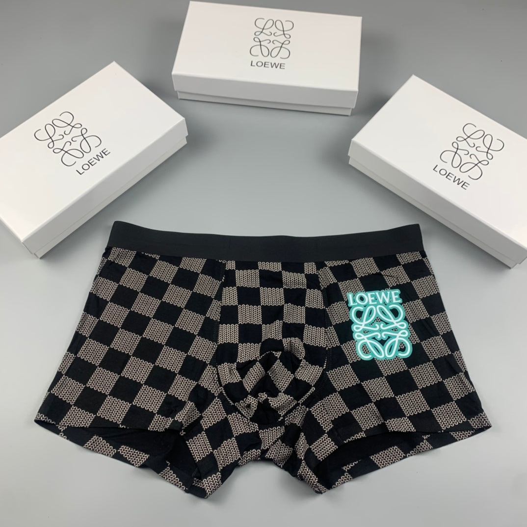 Loewe checkerboard mint anagram boxer briefs - view 1