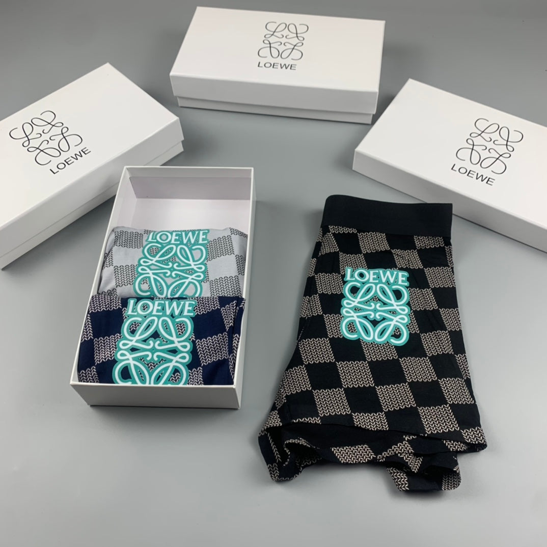 Loewe checkerboard mint anagram boxer briefs - view 7