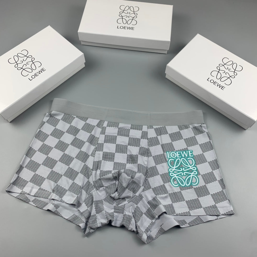 Loewe checkerboard mint anagram boxer briefs - view 3