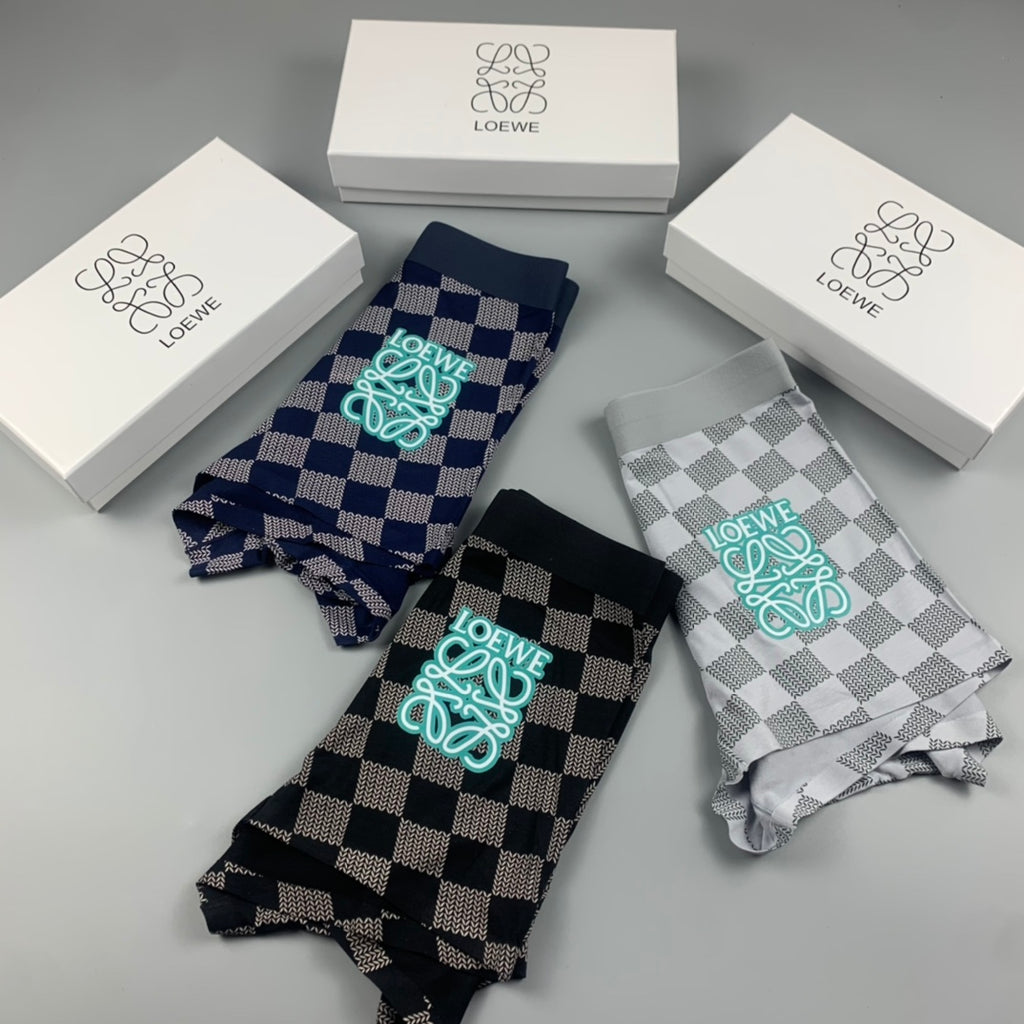 Loewe checkerboard mint anagram boxer briefs - view 5
