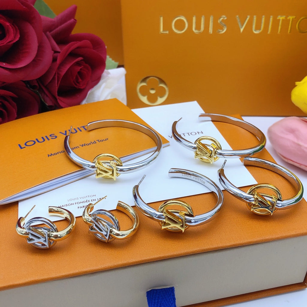 Louis Vuitton Silver-Tone Gold-Tone Earrings - album image 2