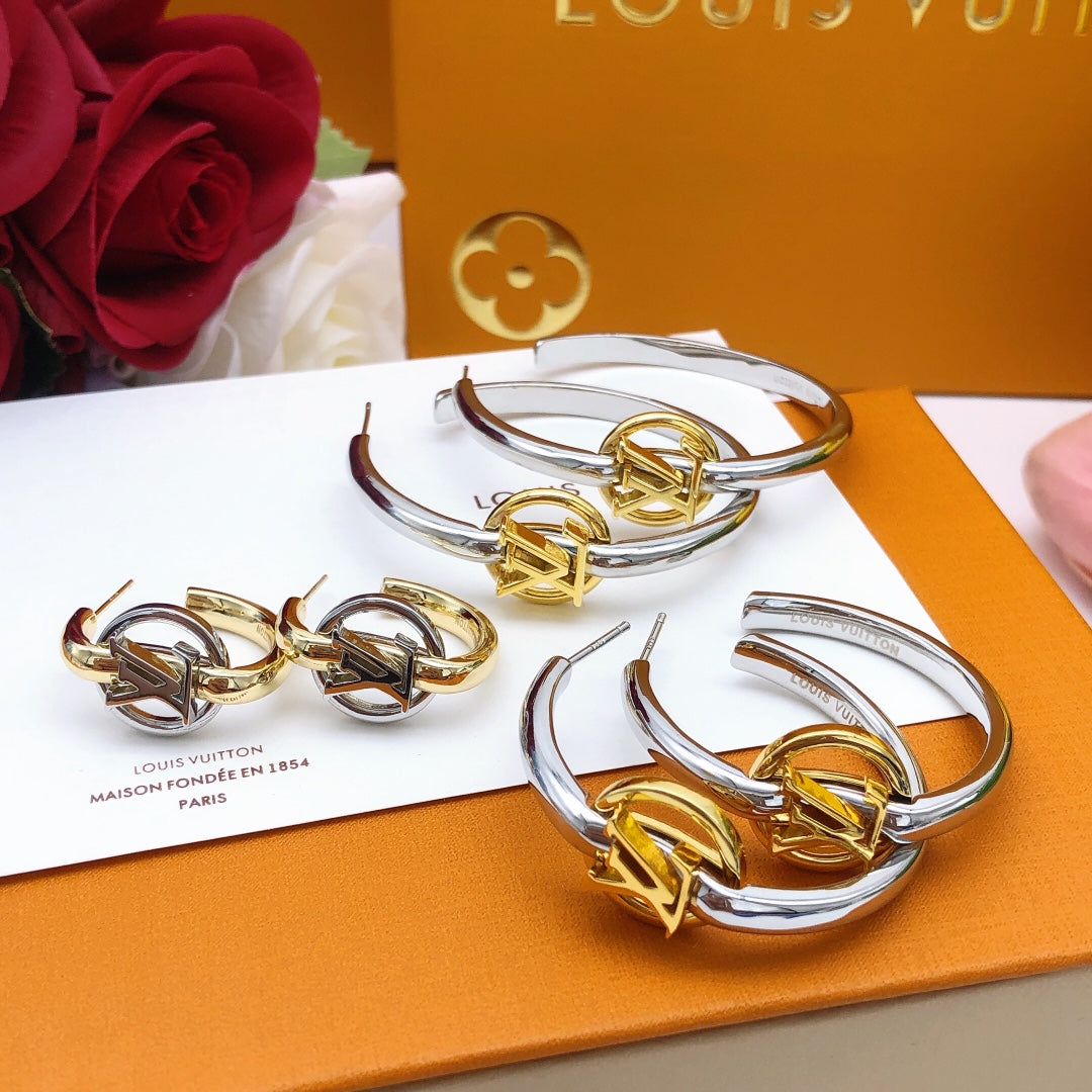 Louis Vuitton Silver-Tone Gold-Tone Earrings - album image 3