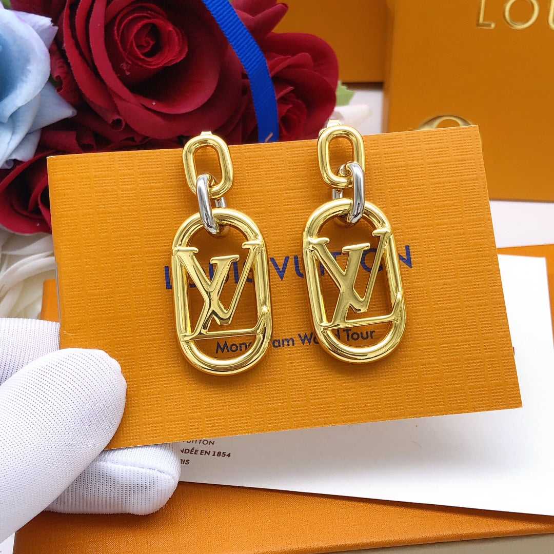 Louis Vuitton Two-Tone Tassel Polished Earrings - album image 2