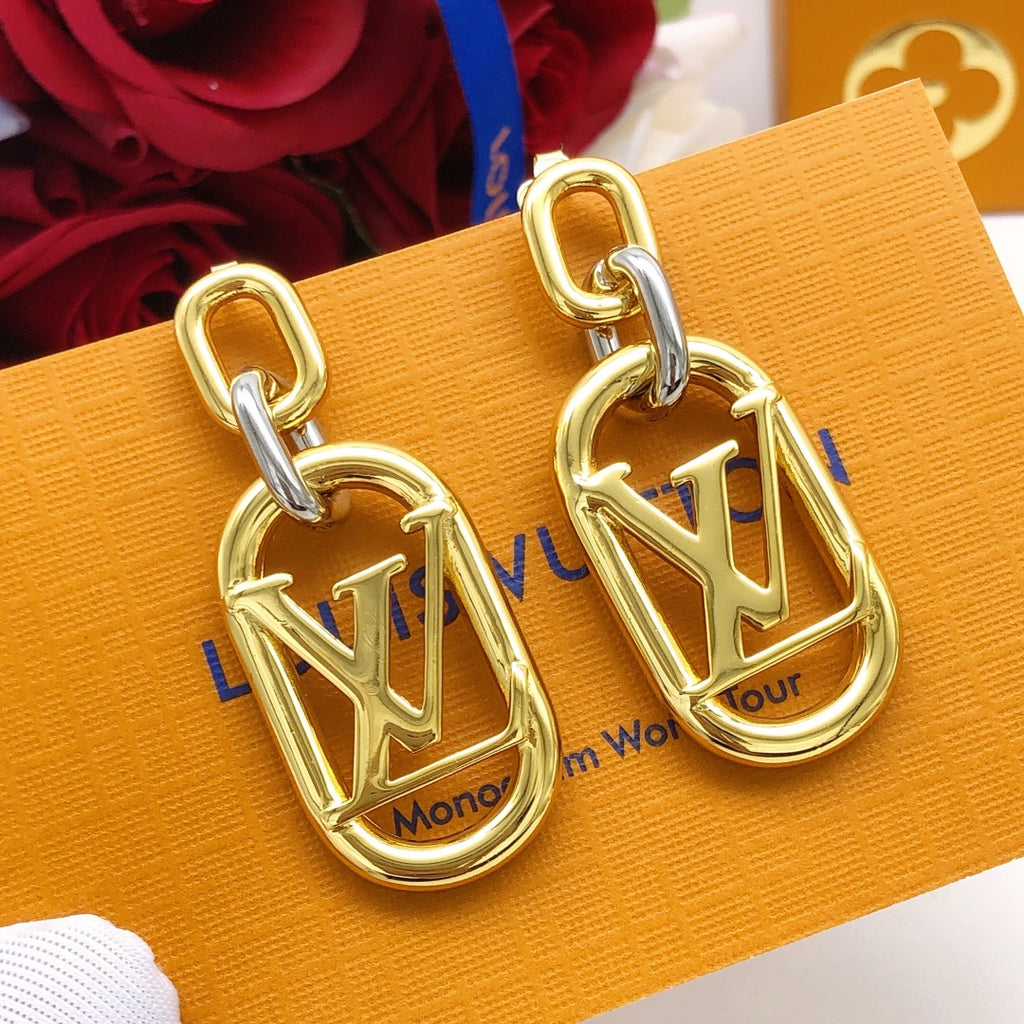 Louis Vuitton Two-Tone Tassel Polished Earrings - album image 1