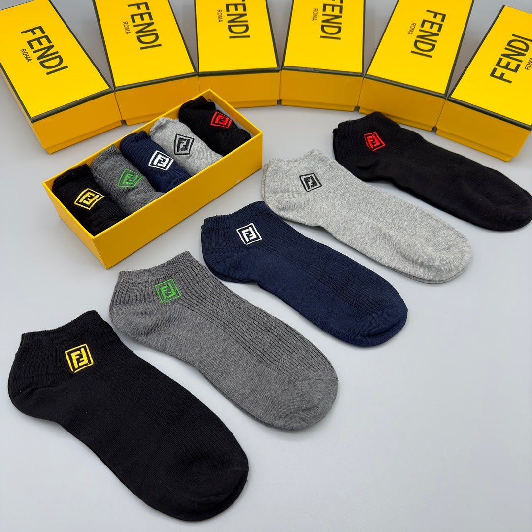 Fendi small colored ff ankle socks - view 1