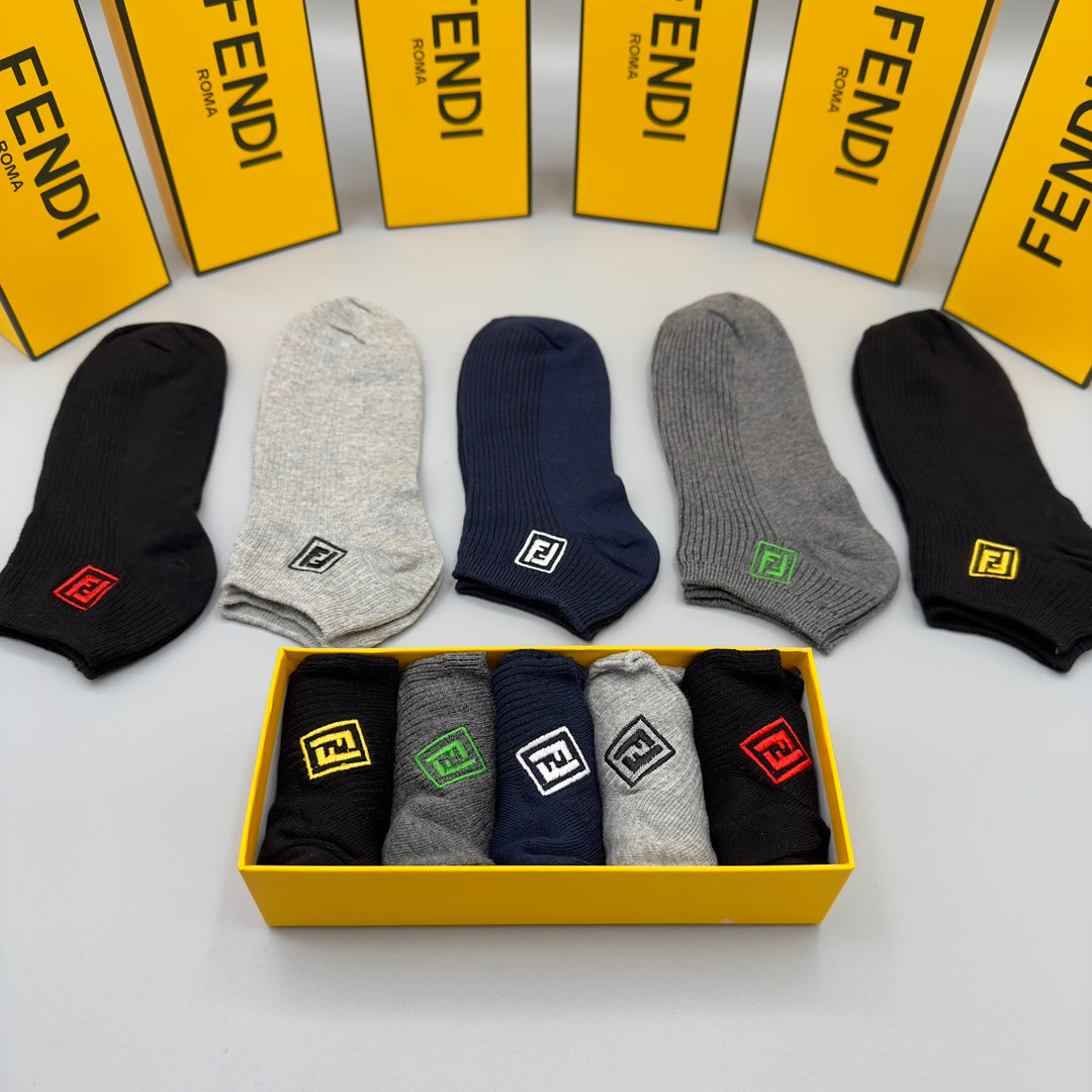Fendi small colored ff ankle socks - view 7