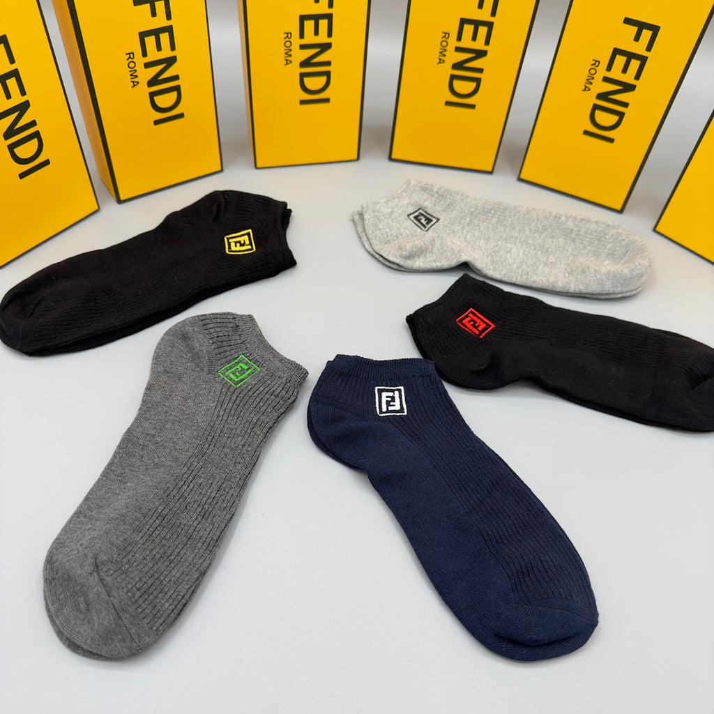 Fendi small colored ff ankle socks - view 8